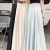 2025 Damen High Waist Falten Palazzo Hose: Frühling/Sommer Trendiger Schlankmachender Lässiger Stil