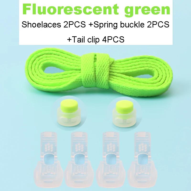New No Tie Shoelace Classic Flat Shoelaces Bread Buckle Lock Shoe Laces for Sneakers Kids Adult Quick Lace for Shoes Accessories
