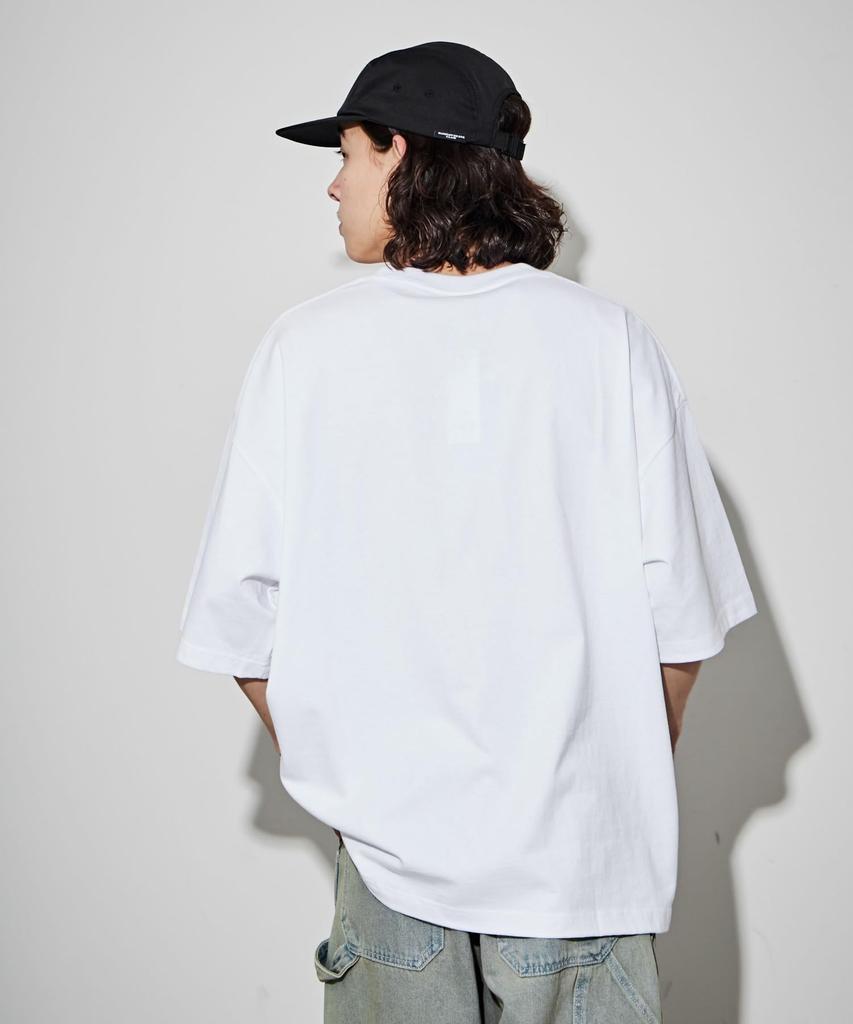 WEGO Ben Davis Short Long Street Oversized Loose Sizes Short White Men's Custom-Made T-Shirt, Sleeve, Sleeve, One-Point Embroidery, Style, Silhouette,
