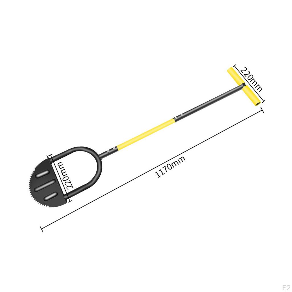 Manual Edger Saw Tooth Half Moon Accessory for Landscaping Flower Beds Garden