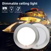 12V Ceiling Light Indoor Dimmable LED Light Ultra-thin 3W RV Ceiled Dome Lamp Adjustable Brightness Switch Boat Yacht Spotlight