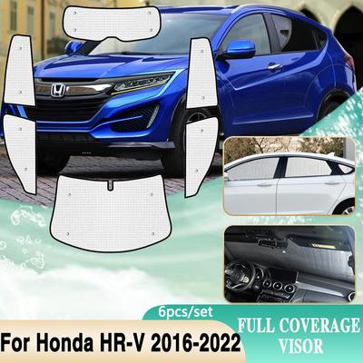 Para honda HR-V ru hrv 2016 ~ 2022 vezel carro capa completa viseira pára-brisa janelas anti-uv proteção solar pára-sol automóvel