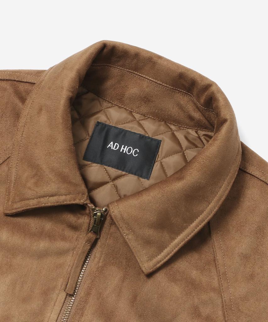 ADHOC Men'S Faux Suede Jumper (Camel) (Hcauja1)