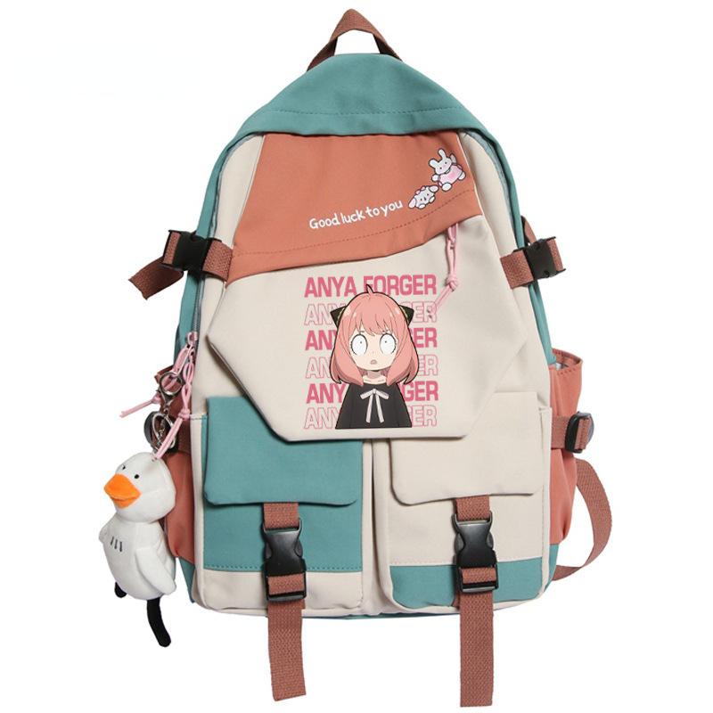 Backpack, Spy Play House, Large-Capacity Youth Schoolbag Outdoor Travel Bag Around Animation
