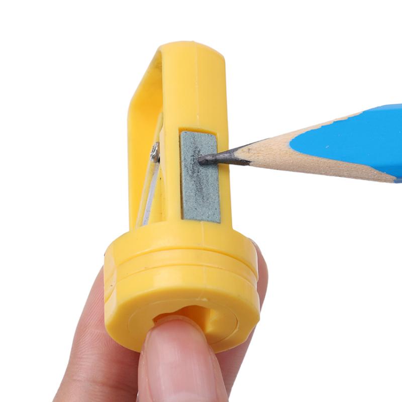 Przenośna i kreatywna plastikowa temperówka w jednolitym kolorze do ośmiokątnego ołówka dla dzieci i studentów