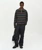 ADSB ANDERSSON BELL Double Layered Stripe Half Zip-Up Sweater Atb1452M(Blue/Grey)