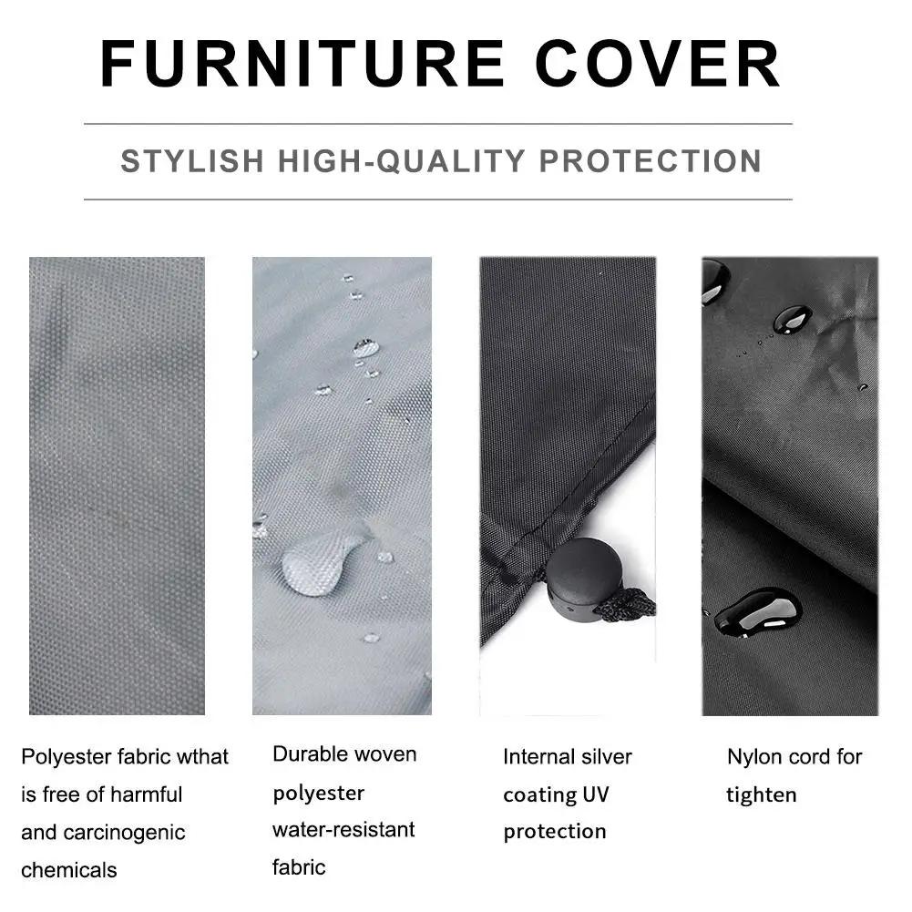 Lounge Chair Cover Waterproof Anti-UV, Durable Patio Furniture Cover for Chaise Lounge & Sunlounger