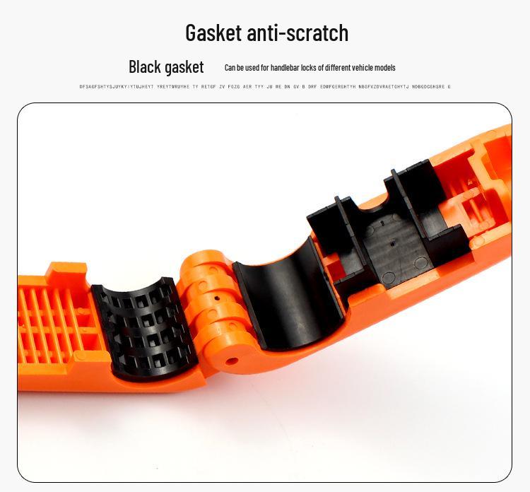 Trava Antifurto para Guidão de Motocicleta - Trava de Tampas de Manopla Bullhorn