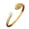 Modisches Neues Leopardenkopf-Armband Kreatives Zirkonium-Tier-Hohlarmband
