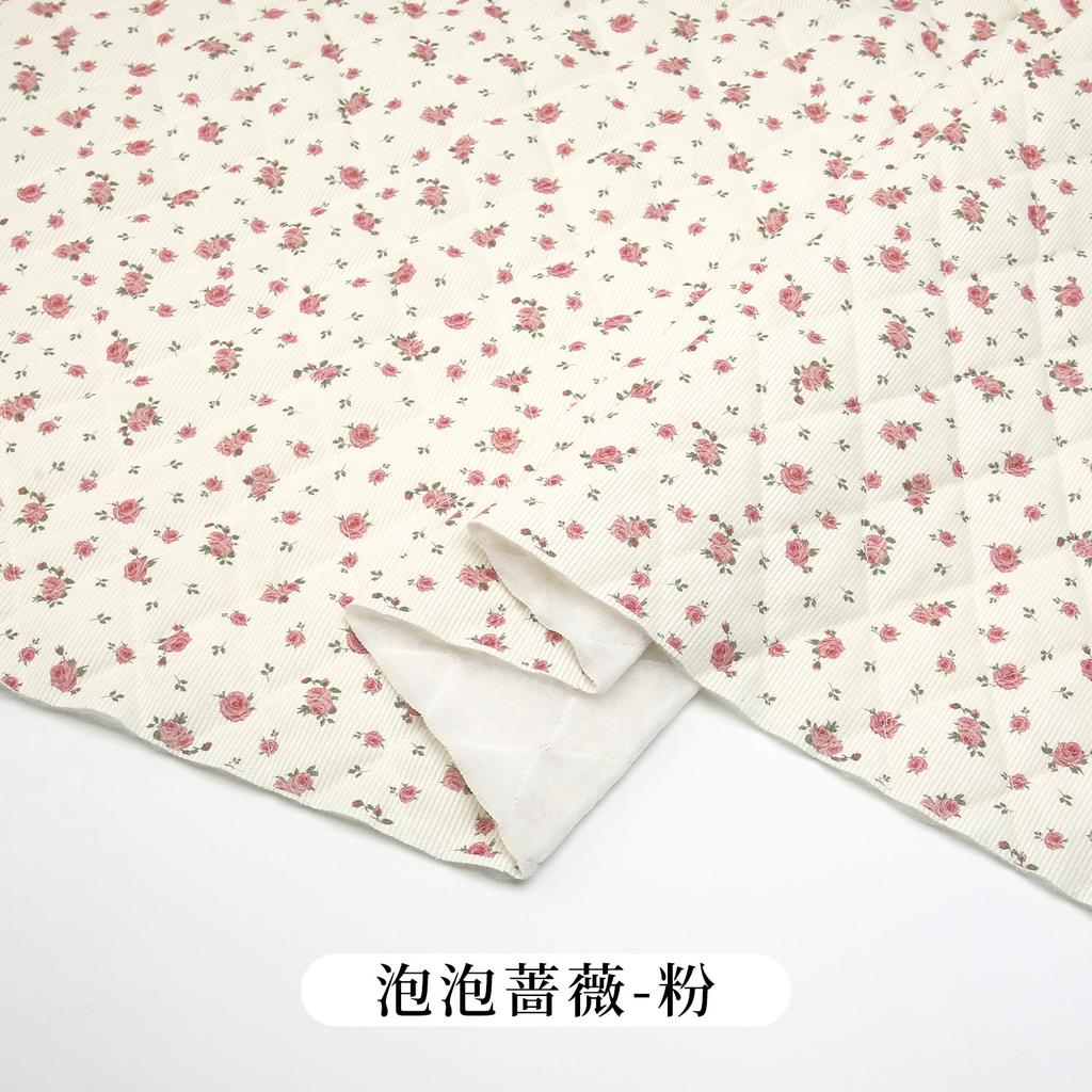 0.5m/1m/2m Thicken Corduroy Quilted Cotton Fabric Small Bear Printed for Sewing Jackets Handmade DIY Children's Clothing Fabric