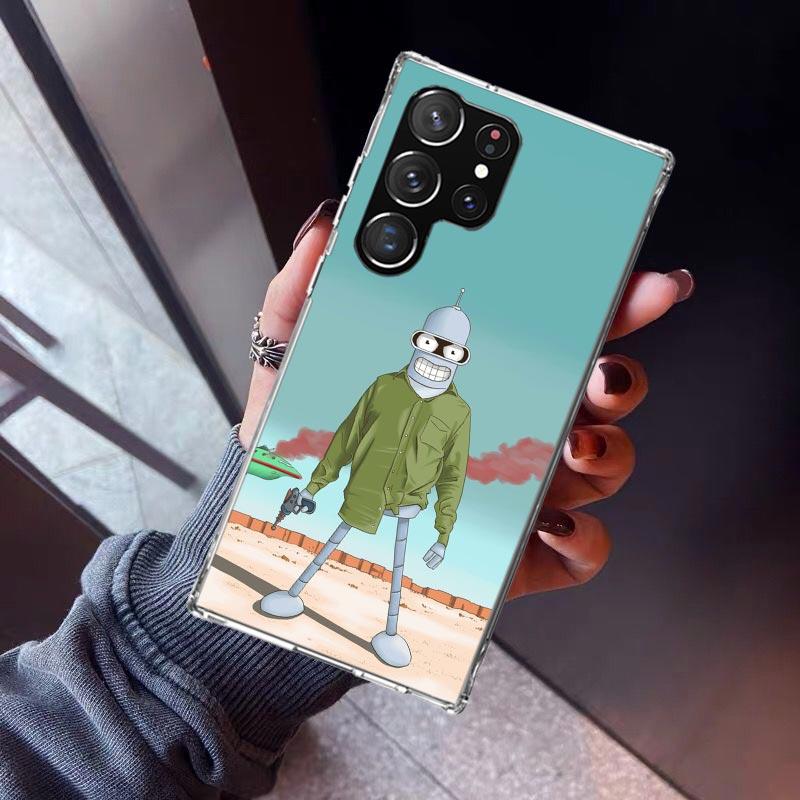Cartoon F-Futuramas Phone Case For Samsung Galaxy S23 S24 S25 Edge S26 Ultra S22 + S21 Plus S20 FE Cover Silicone Print Shell Ga