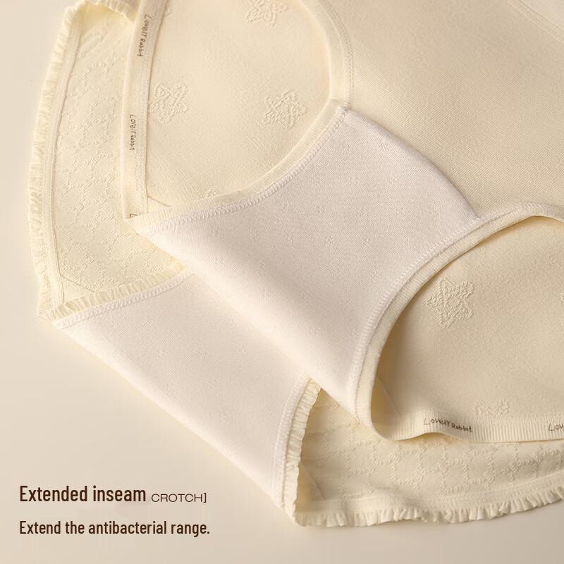 Cosmo Lady Women's 2025 Pure Cotton Antibacterial Mid-Waist Briefs