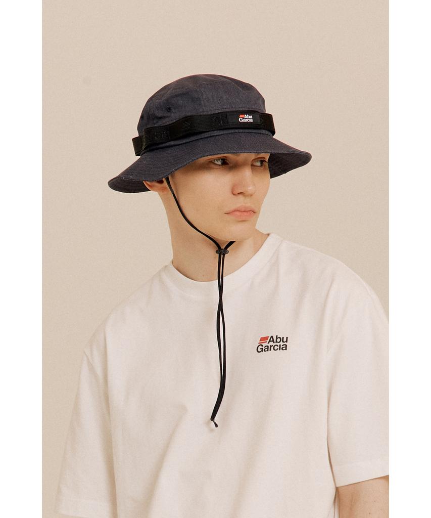 ABU GARCIA Webbing Safari Hat Denim Blue