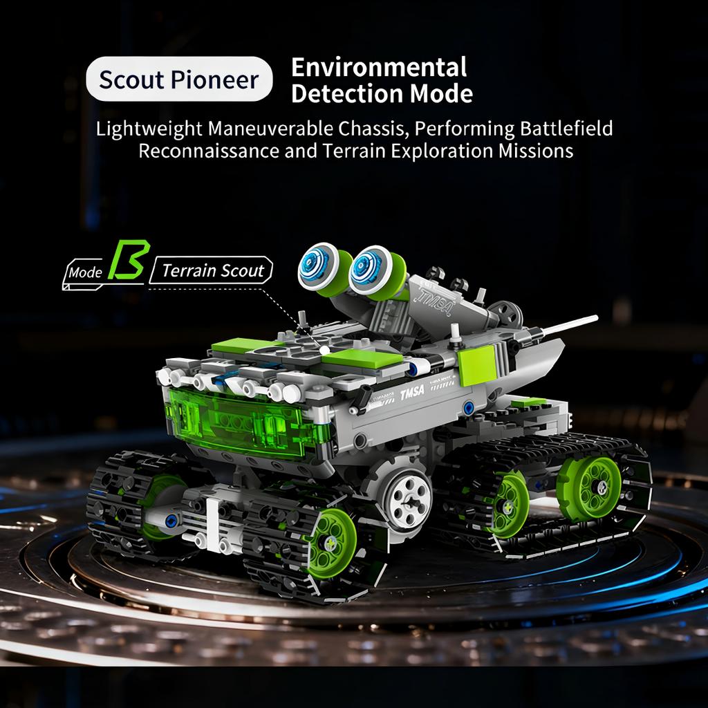 2026 Robot Building Blocks Programmable 5 In 1 Remote Control Humanoid Robots Car Educational Assembly Puzzle Toy for Chidlren