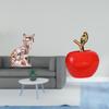 Cat Fireplace Sculpture Ceramic Figurine Ornament Art Craft Animal Fruit Simulation Decorative Home