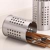 Space Saving Stainless Steel Kitchen Utensil Holder with Drain Hole Feature