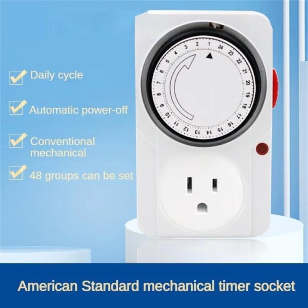2/3-Pin Plug Timer Plug 15 Minutes Intervals 24 Hour Segment Timer  Kitchen Appliances