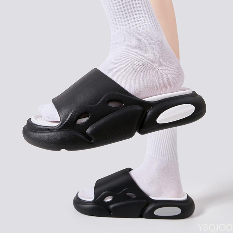 Fashion New Summer Sports Non Slip Slippers with One Line Color Matching Simple Design Soft Soled Sandals for Home Use Luxury Sandals