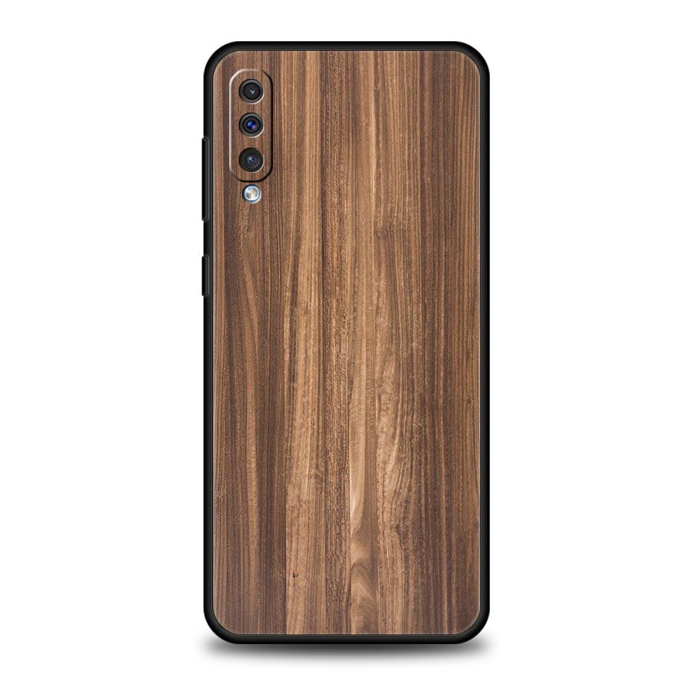 Carved Wood Case For Samsung Galaxy A52 A12 A50 A72 A20e A30 A02s A22 4G A32 5G A20s A70 A10s A40 A10 A04s Silicone Phone Cover