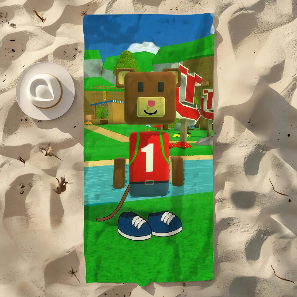 Towel A-Adventure Beach Towel Oversized cute Quick Towel game Absorbent Soft Swim S-Super BeachTowels for Bear Men funny Women