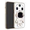 For OPPO Find X9 Ultra Case Shining Astronaut Spaceman Bracket Holder Design Soft Plating For OPPO Find X9S Back Cover