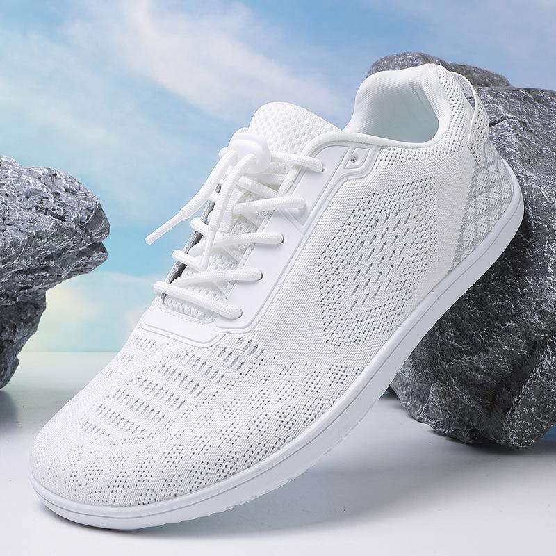Men's and Women's Fattened Wide Last Barefoot Versatile Breathable Fly-woven Sports Shoes Outdoor Lightweight Breathable Couple Shoes