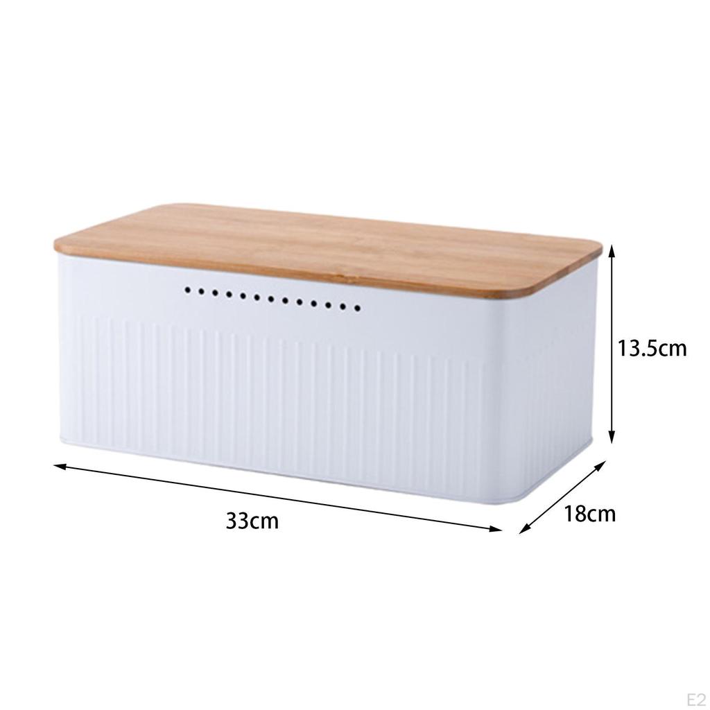 Metal Bread Box Bin Large for Kitchen Countertop