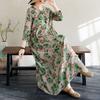 New Floral Vacation Style Travel Round Neck Vintage Dresses