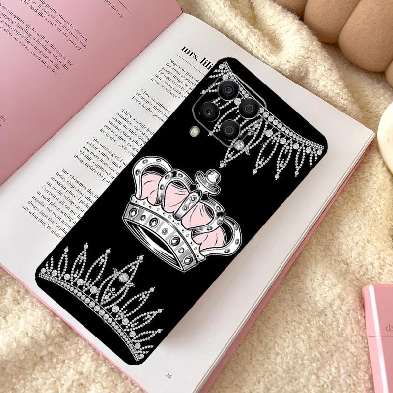 Queen King Crown Case For Samsung Galaxy M31 M13 M11 M12 M14 M15 M06 M16 M36 M56 M53 M32 M52 M35 M55 M34 M54