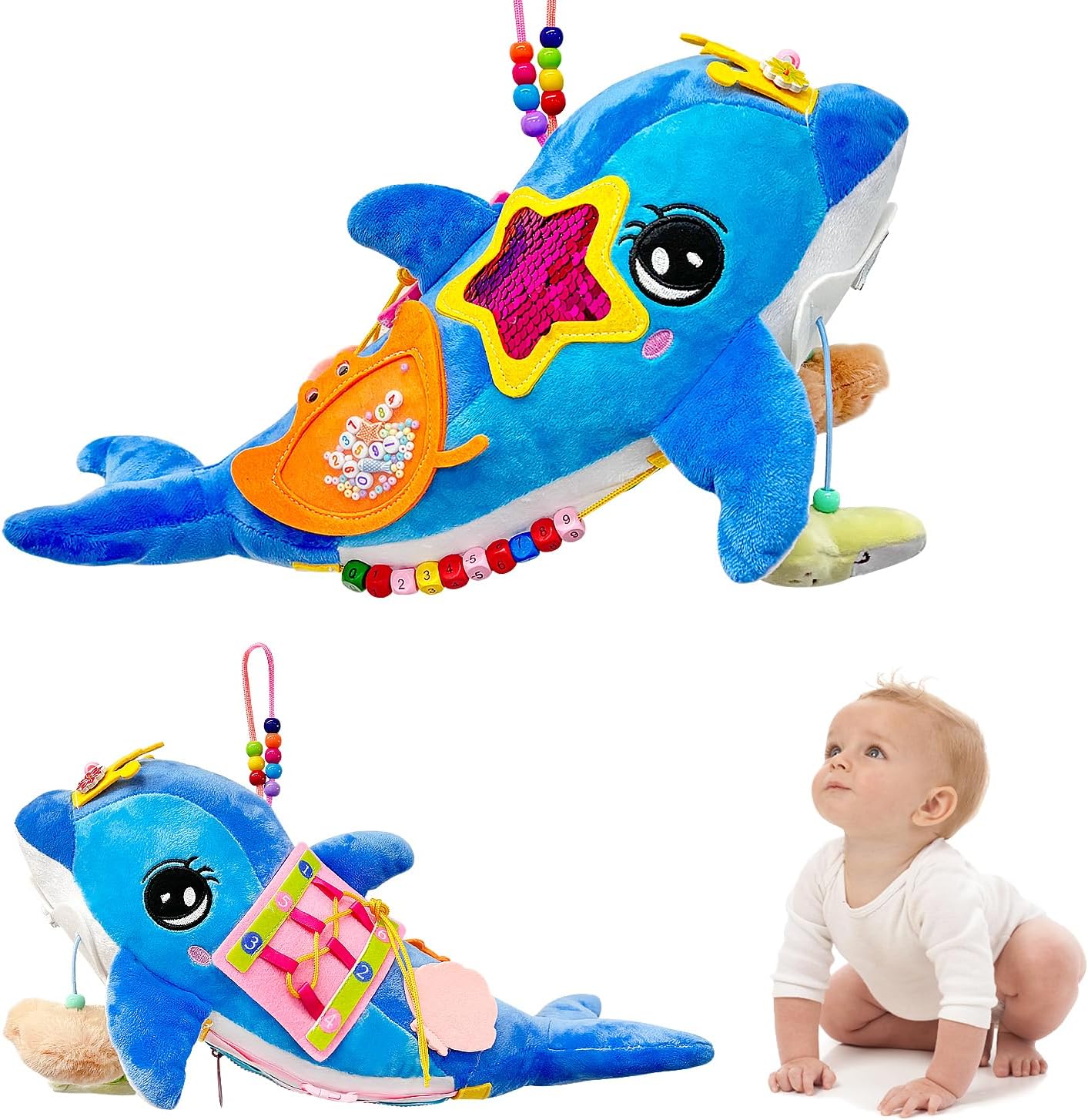 

Монтессори игрушка для младенцев, развивающая игрушка для малышей, сенсорная игровая доска, развивающая игрушка для развития мелкой моторики, мягкая игрушка в подарок для Stuffed toy