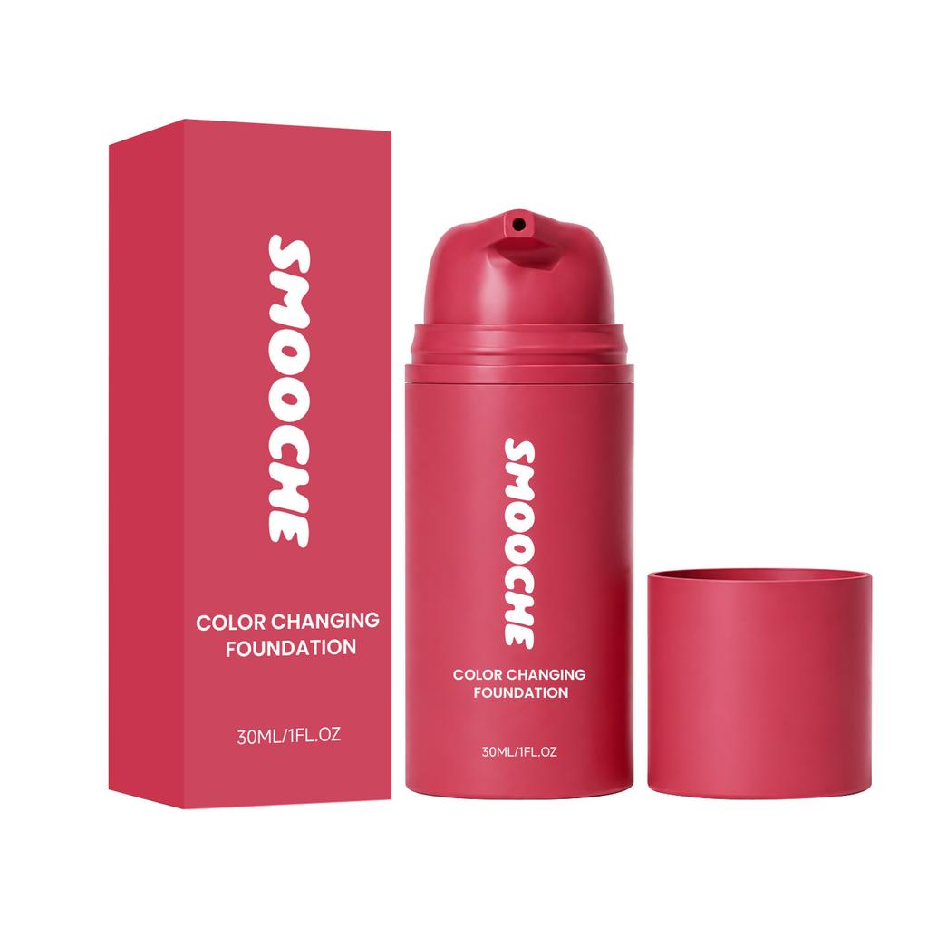 Color-Changing Foundation Lightweight Texture Gentle On Skin Smooth Blend Hydrating Non-Sticky Daily Long-Lasting Finish
