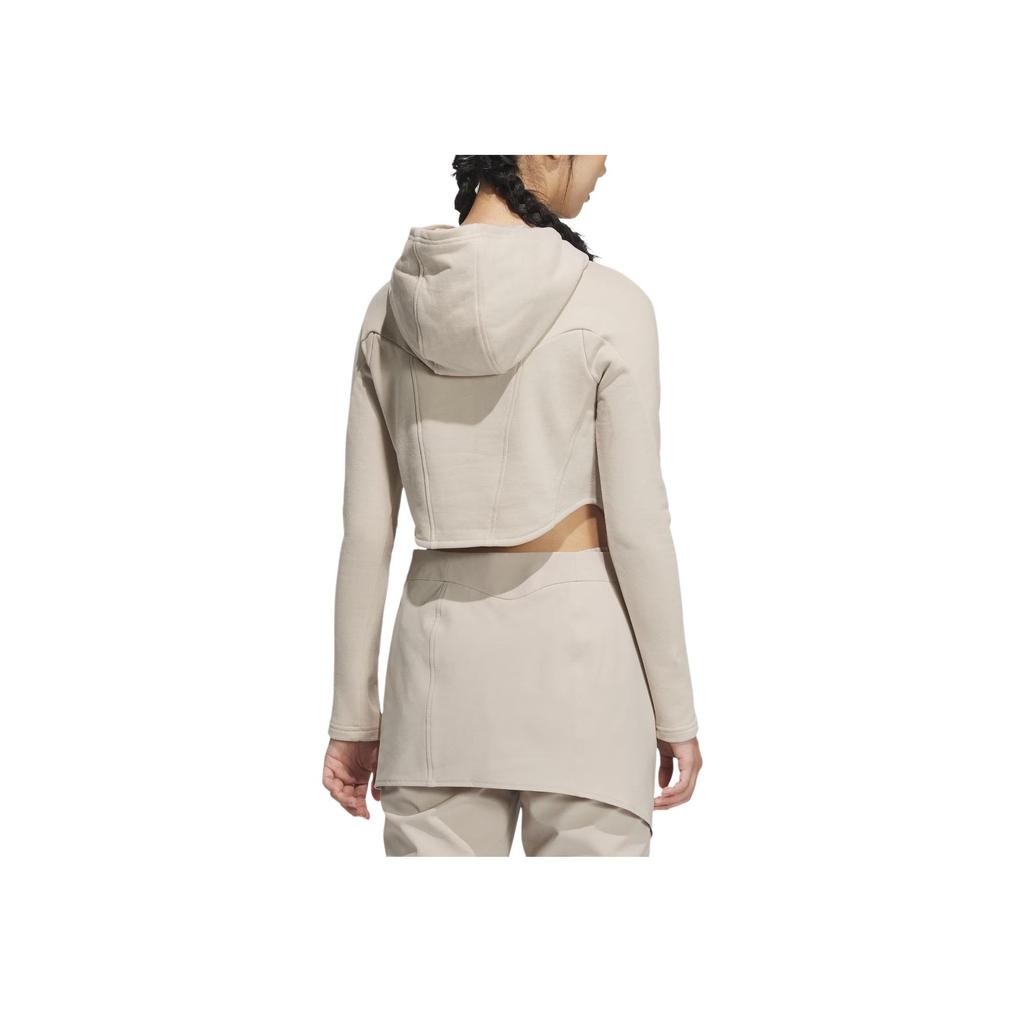 Adidas FW24 FUSTL W P HDY Sports Casual Hooded Pullover Sweatshirt Women Sweatshirt Light-Brown JM6210