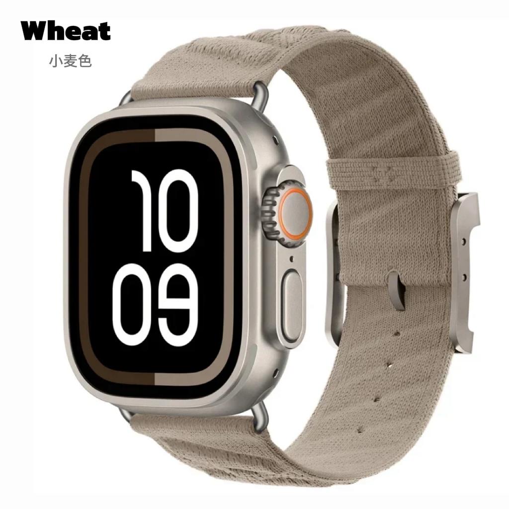 Nylon Sportband voor Apple Watch 45mm 44mm 49mm 46mm 38 40 41 42 mm Voor iwatch Serie 10 9 8 7 6 SE Ultra 2/1 band polsband