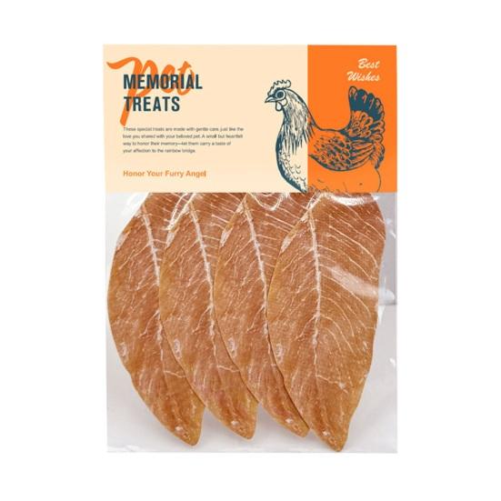 Pet Memorial Treat Paper Chicken Fish Slices Pet Bereavement Supplies Realistic Pet Treat Replica for Deceased Cats Dogs Memorial Ceremony