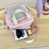 New shoulder bag ins wind small satchel fresh and cute middle school student bar pain bag handbag transparent bag female