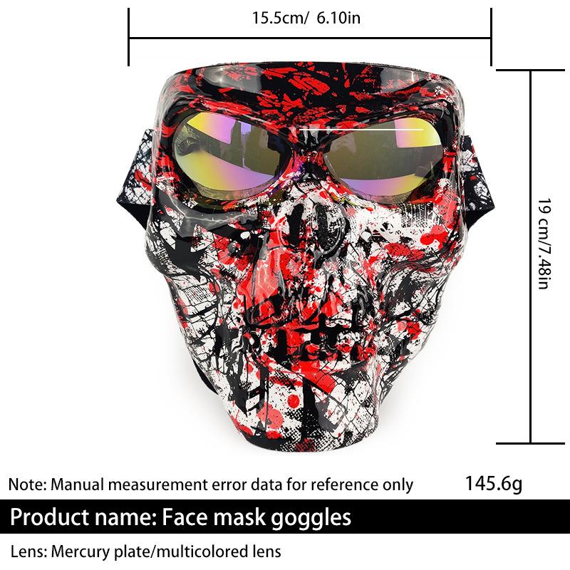 Glasses Water Turning Ghost Head Goggles Mask Motorcycle Riding Mask Windproof Warm Outdoor Protection
