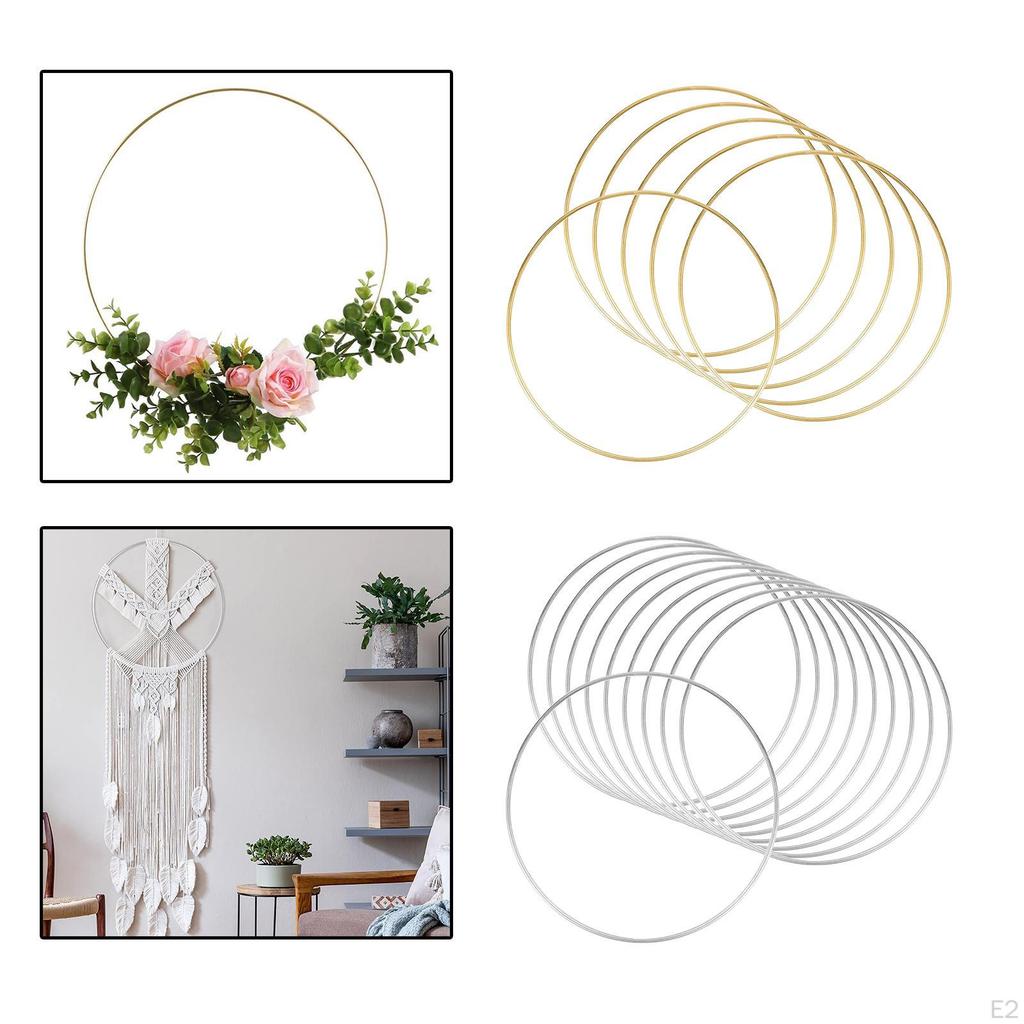 12 inch Floral Hoop Rings for DIY Macrame Wall Hanging Crafts