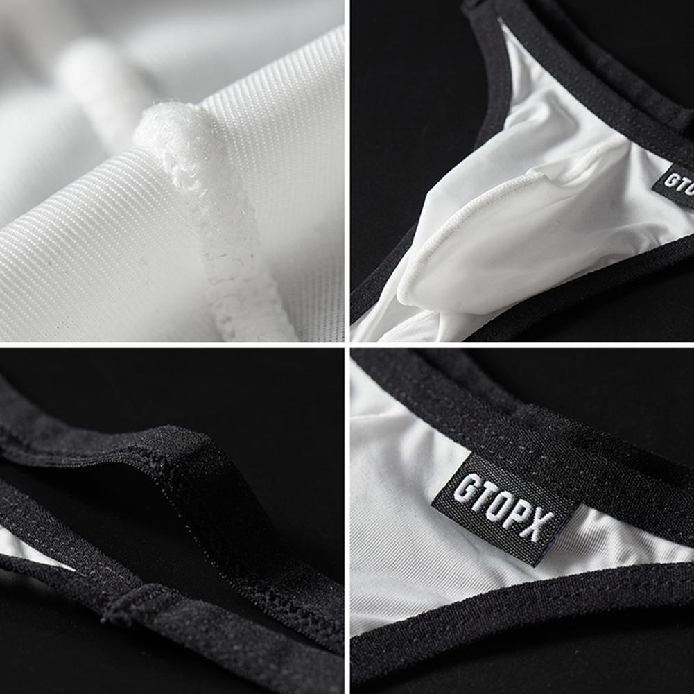 1 PCS Briefs Bkini M/L/XL/2XL Vintage White/Gray Fashionable