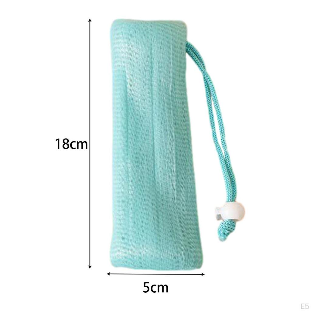 Bubble Mesh Bag, Soap Saver Exfoliating Bag for Bathing, Facial Cleanser, Body