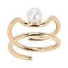 Pearl Finger Nail Knuckle Rings Stylish and Simple Copper Fingertip Jewelry for Women Girls