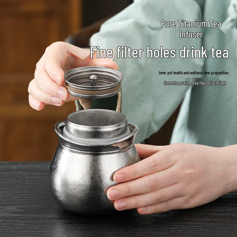 Moli 160ml Pure Titanium Gourd Insulated Tea Mug