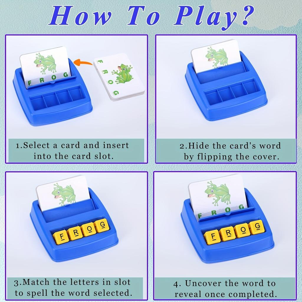 Children'S Early Education Puzzle Game, Spelling Words And Letters With Toys