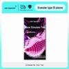 Q Point Ultra-Thin 001 Ribbed Hyaluronic Acid Condom - Long-lasting Male Safety Adult Product.
