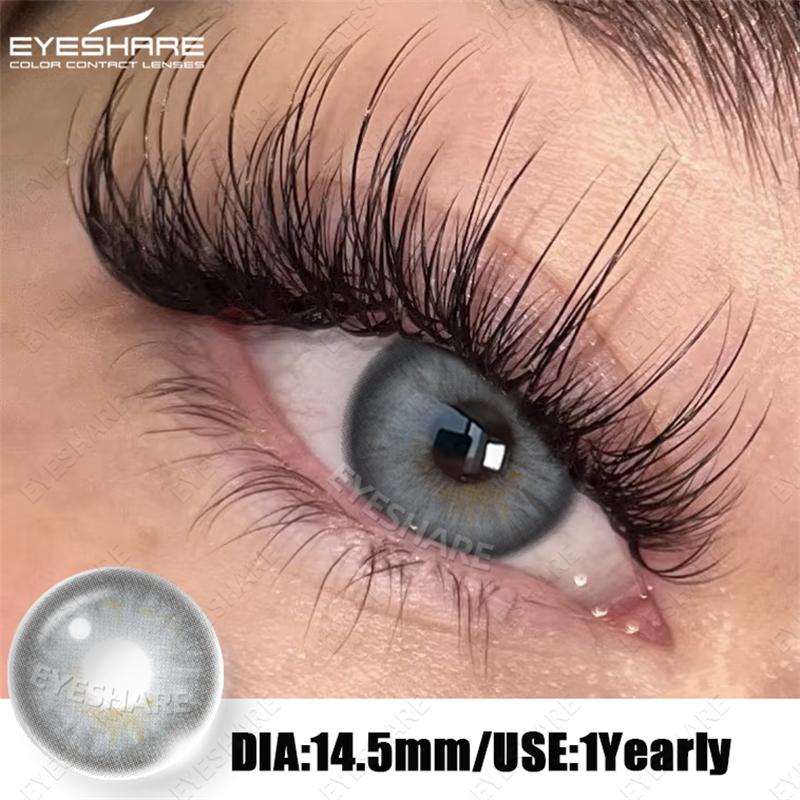 Eyeshare Natürliche Kontaktlinsen Farbige Kontaktlinsen Braune Make-up-Linsen Graue Pupillenlinsen Blaue Augen Kontakte Grüne Augen Linse