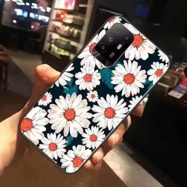 Pour coque LG G6 / G7 / G8 Housse arrière en silicone à relief de fleur 3D Pour coques LG G8 Thinq LGG6 LGG7 LGG8 Douces Mignonnes Dessin animé