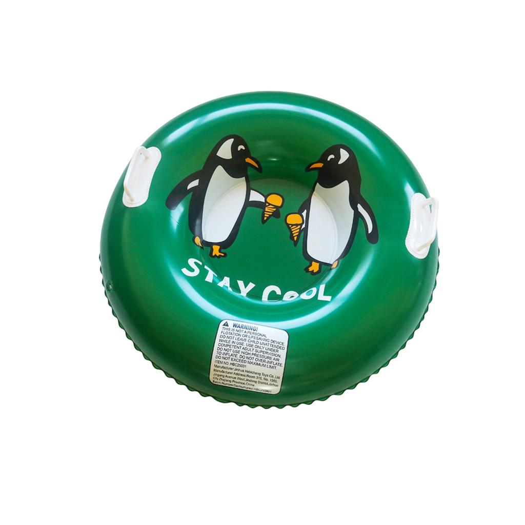 Inflatable Snow Tube with Dual Handles Durable Heavy Duty PVC Material for Winter Sledding Outdoor Snow Sports Fun and Recreation