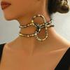 Punk hip-hop metal wind snake bone can be wrapped around the collar at will, and the personality is exaggerated and trendy.