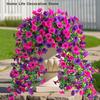 Artificial Flower Artificial Hanging Flowers and Plants Wedding Easter Decoration UV-resistant and Realistic Room Garden Decor
