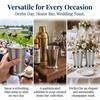 2pcs Stainless Steel Mint Julep Cup Beaded Trim Border Mojito Cup  Party