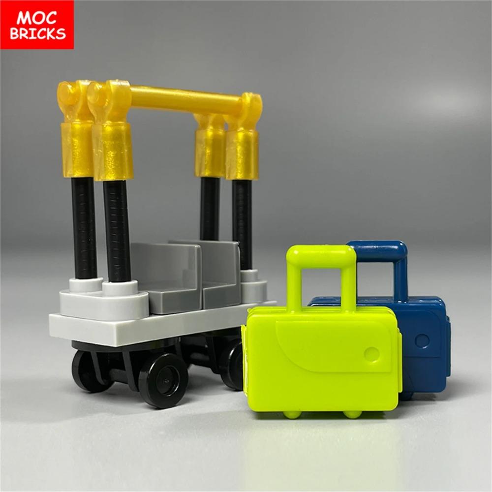 MOC Bricks Bike Notebook Camera Dollar Luggage Trash Bottle City Accessories View DIY Educational Building Blocks Friends Gifts